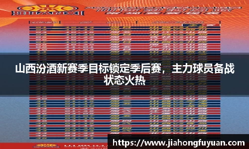 山西汾酒新赛季目标锁定季后赛，主力球员备战状态火热
